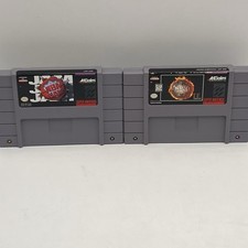 Super Nintendo NBA Jam AND Tournament Edition Tested Working Clean Boards