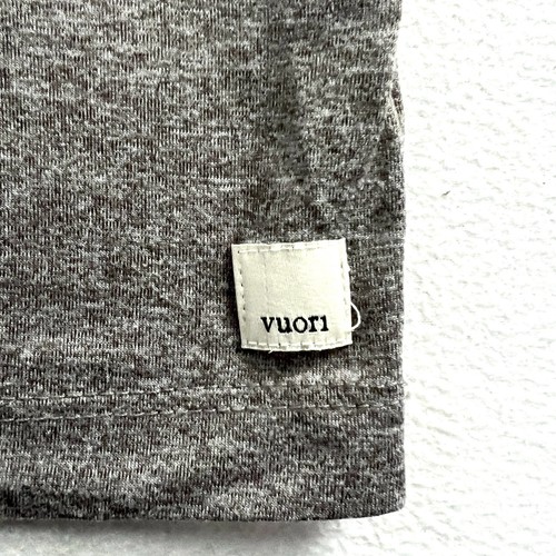 Vuori Women Heather Grey Energy Tee Performance Stretch Loose Fit Shirt VW1011 M - Picture 3 of 6