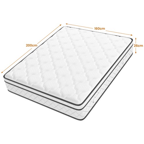 26cm 7-Zonen Matratze 90x200 100x200 120x200 140x200 Memory Federkernmatratze H3 - Bild 14 von 31