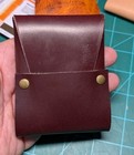 New Cortez Leather wallet Cygnus Ii Cards Coins Bills Origami Wine Color