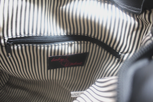 Baby Phat Large Black Backpack Embroidered red roses NWT - Picture 15 of 15