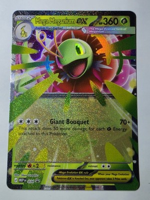 Pokemon Mega Meganium EX 034 Mega Evolution Promo Holo EX Stage 2 HP 360