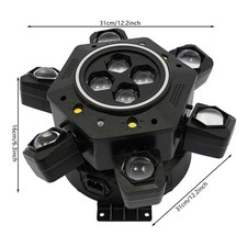 Dj Lighting Effect System, Equipped With Laser Strobe Lights And 38 120w Black