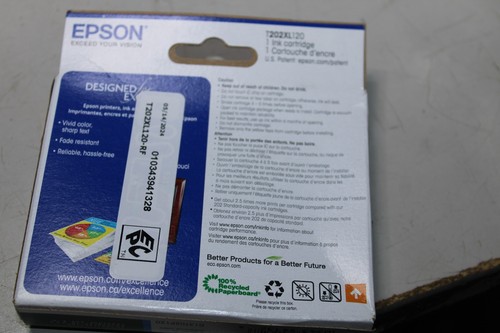 Epson C13T02P120 202XL Genuine High-Capacity Ink Cartridge Black Exp 04/2027 NEW - Picture 2 of 2