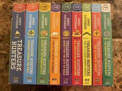 James Patterson Treasure Hunters Complete Gift Set Box Set Books 1-9 Illustrated