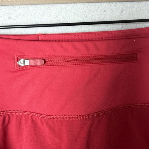 Lululemon Dark Red Speed Up Mid-Rise Shorts Lined Size 14 - Picture 5 of 9