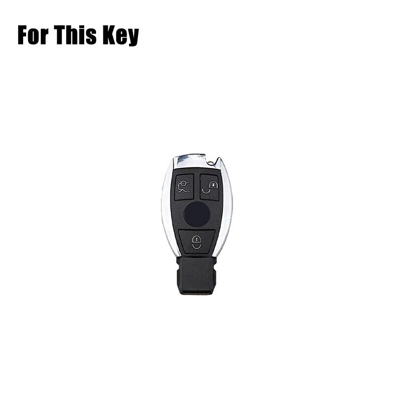Funda de cuero genuino para llavero de coche para Mercedes Benz A B C E S G GLA GLC GLE Foto 2 de 4