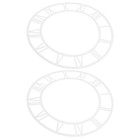  2 Stück Wanduhr-Aufkleber mit römischen Ziffern – DIY-Aufkleber mit