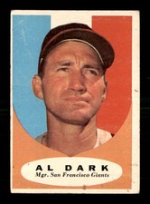 1961 Topps #220 Alvin Dark MG VG/VGEX X2672220