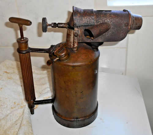 VINTAGE 1940s MAX SIEVERT NO 316 LARGE BLOW TORCH MADE IN SWEDEN STOCKHOLM - Picture 2 of 8