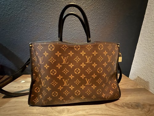 Louis Vuitton POPINCOURT MM Monogram Canvas Noir Calf Leather M43435 RETIRED - Photo 5/20