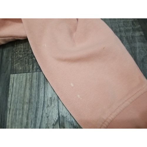 Y2K Adidas Center Logo Peach Hoodie Logo Hooded Sweatshirt Womens Size Large - Picture 8 of 20