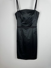 D&G Dolce & Gabbana Satin Bra Strap Sheath Dress 44 UK 12 On Perfect Condition L