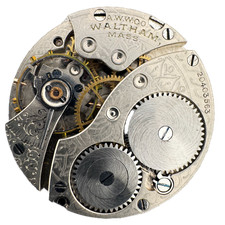 Antique 3/0s 1915 Waltham 7 Jewel Mechanical Pocket Watch Movement 310 USA