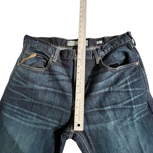 Ariat Jeans Herren 38x30 M5 Straight Leg Fit Legacy Dark Wash Denim Whiskered - Bild 5 von 10