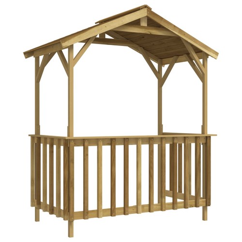 Kiefer Imprägniert Grillpavillon Pavillon Grillzelt Grill Überdachung KOVOL - Bild 7 von 9