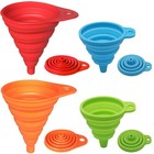 4 Pack Silicone Collapsible Kitchen Funnels Home Kitchen Accessories