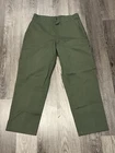 Vtg Green Military Trousers Men's Utility Sz 36 x 29 Vietnam Pants Collectible
