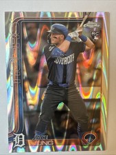 2025 Topps Chrome #225 Jace Jung Raywave Refractors