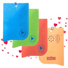 VOICEGIFT 60-Second Audio Recorders for Gift, 2 Pack, 4 Pack Multicolored