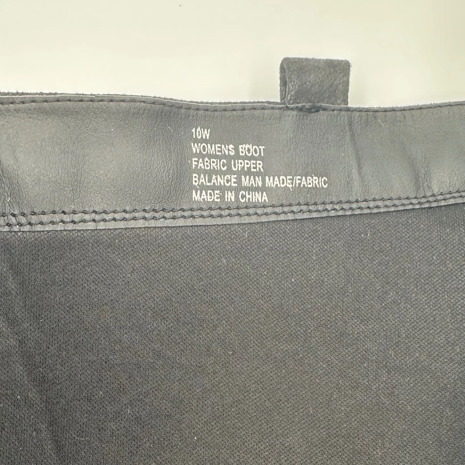 Botas de Montar LANE BRYANT Negras Anchas Hasta la Rodilla Talla 10W Cómodas Moto Festival Foto 4 de 4