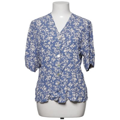 Verse, Kurzarmhemd, Größe: 38, Blau/Mehrfarbig, Blumen, Damen #i3F