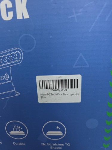 Soportes de Sábanas para Esquinas, Soportes de Sábanas Ajustables Ajuste Cama GRIS Totalmente Nuevos - Imagen 2 de 3