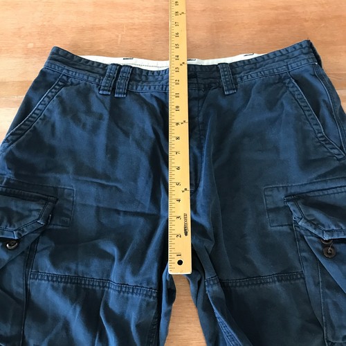 Vintage Polo Ralph Lauren Cargo Shorts Herren 36 Blau High Rise Stretch Strand - Bild 7 von 11