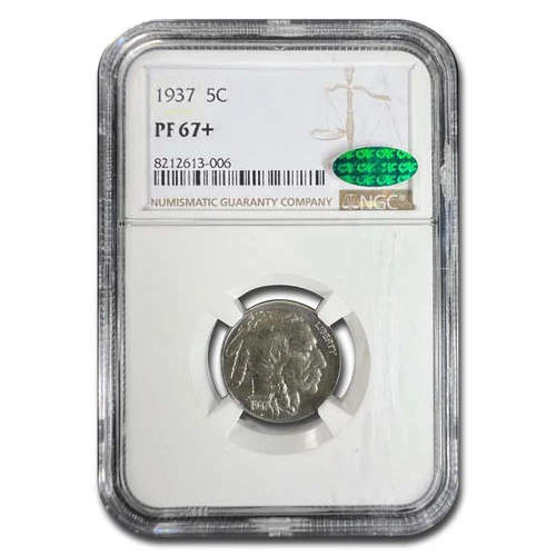 1937 Buffalo Nickel PF-67+ NGC CAC