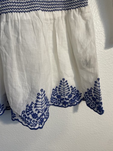 Francescas Women’s Med Shirt Off Shoulder Lace Eyelet Boho Peasant Milk Maid NEW - Picture 3 of 15