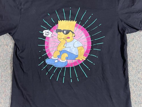 Off White Main Label Bart Simpson "Chill Man" XL Graphic Shirt Trond Life 2019 - Picture 3 of 18
