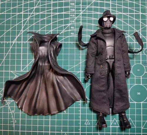 NEW 1/12 Spider-Man Noir Black Wired Only Trench Coat For Legends 6" Figure - Picture 12 of 13
