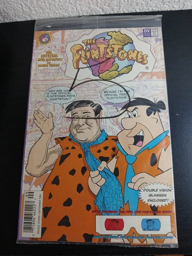 The Flintstones Double Vision Movie Adaptation   SEALED 3D Glasses Harvey Comics