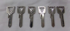 Lot of 6 Vintage FORD "V" KEY BLANKS ~ Mustang ~ NEW Old Stock