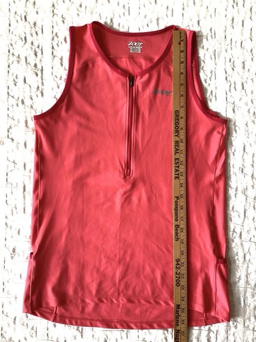 Zoot 1/2 Zip Cycling Top Shirt Bib Jersey Women’s Size XL Bike Vented Pockets - Picture 10 of 13