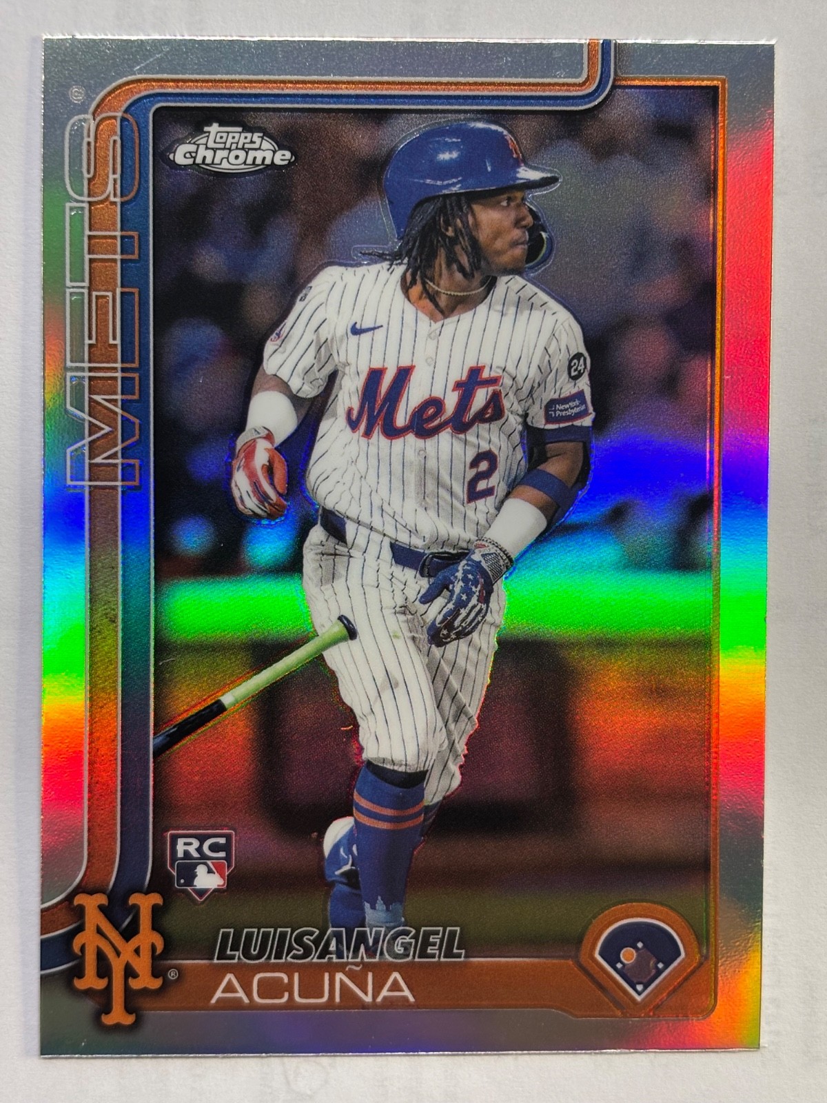 2025 Topps #56 Rainbow Foil  Luisangel Acuna