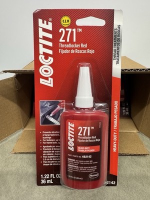 6 Pack Loctite 271 Threadlocker Red High Strength 36ml 492142