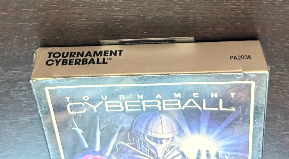 TOURNAMENT CYBERBALL (1992 Atari Lynx Video Game) -- Factory Sealed / Hang Tab - Image 4 of 4