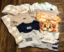 lot of colorful baby boy toddler clothe 3m-12m bundle 9 pieces