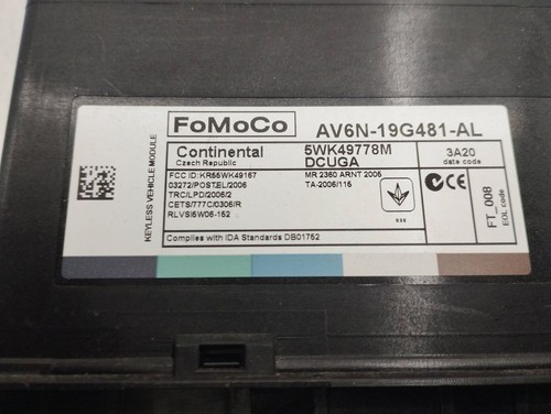 Ford C-MAX II 2013 Altri Dispositivi Di Controllo / Moduli AV6N19G481AL AMD89089 - Foto 6 di 6