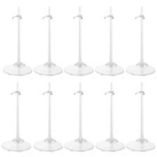 Transparent Dolls Holder Stand Display Support for Fashion Dolls Clear PC