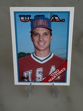 1988 Topps Traded Tino Martinez #66T Team USA Rookie Card. rookie card picture