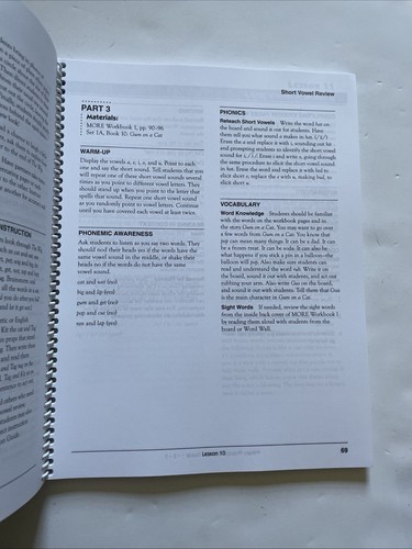 Primary Phonics Spiral-bound Educators Publishing Service Teacher’s Guide 1•2•3 - Picture 9 of 10