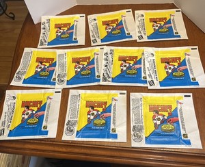 Lot of 10 1980-81 Topps Hockey Wax Pack Wrappers