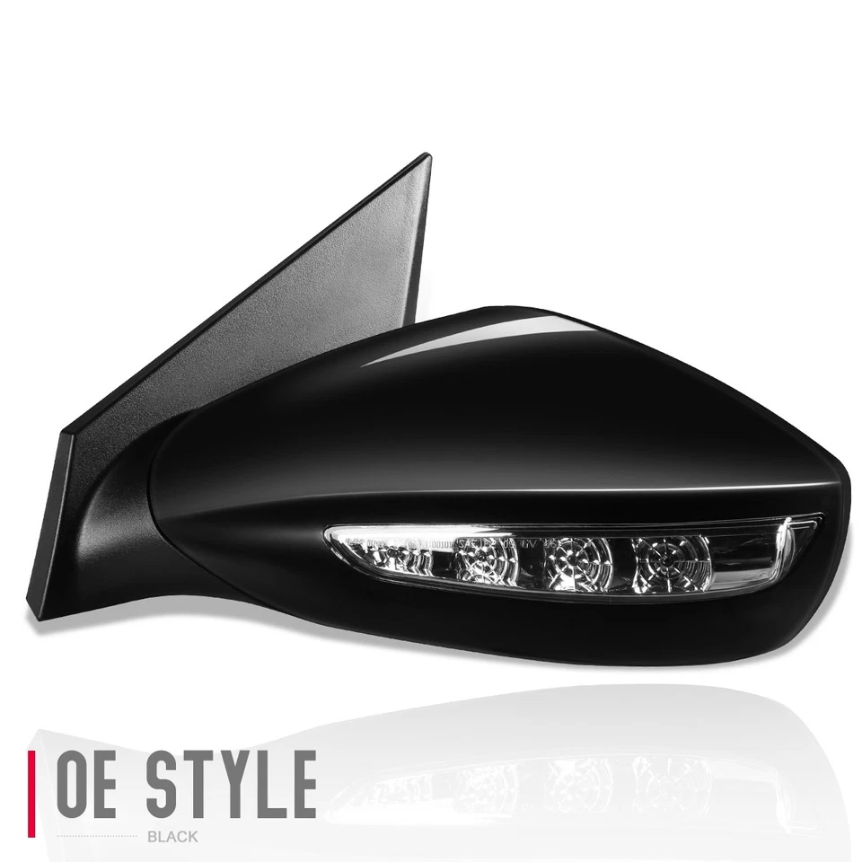 PARA HYUNDAI SONATA 11-14 PAR ESTILO OE ALIMENTACIÓN+CALEFACCIÓN+SEÑAL DE GIRO ESPEJO RETROVISOR PUERTA LATERAL Foto 3 de 4