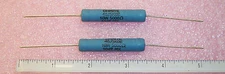 QTY (10) 5K Ohm 10W 5% AXIAL SILICONE-CERAMIC WIREWOUND RESISTORS 40J5K0E OHMITE
