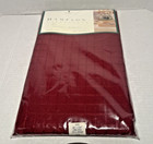 Hampton Tablecloth Maroon Oblong Fabric Polyester Wrinkle Free 60X104 inches