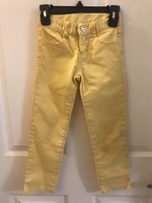 Girl  s Gymboree Brand Yellow Jeans Size 5 With Stains On Legs Preowned