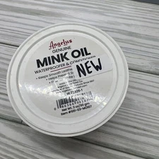 ANGELUS~GENUINE MINK OIL~WATERPROOFER & CONDITIONER FOR LEATHER/VINYL 3-OZ