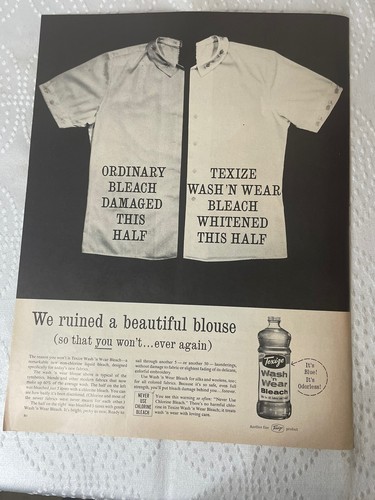 Vintage SMIRNOFF und TEXIZE BLEACH Anzeige - LIFE MAGAZIN 7.6.1962 - Bild 2 von 2